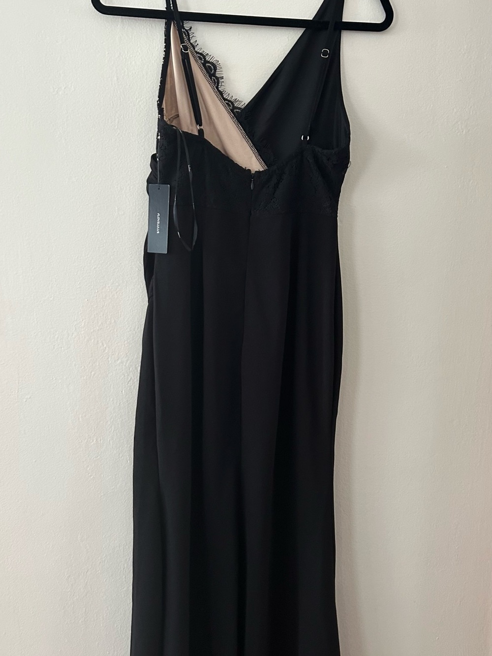 Lulus Black Lace-Trim Slip Dress - Picture 2 of 6